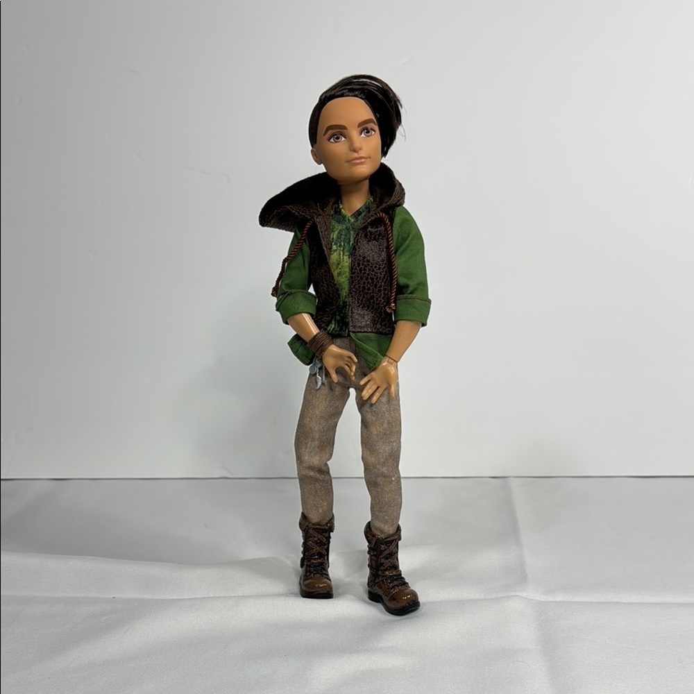Green and Brown Winter Doll with Accessories